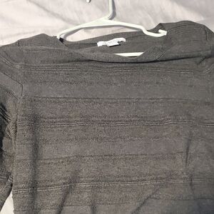 Liz Claiborne Charcoal Long Sleeve Top